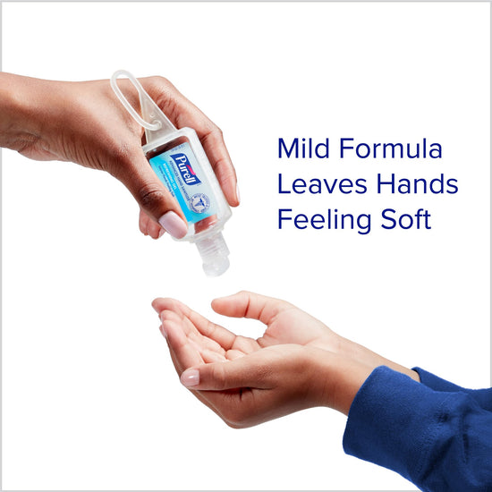 Purell hand sanitizer - advanced formula travel pack with jelly wrap carrier 1 fl oz bottle pack of 8