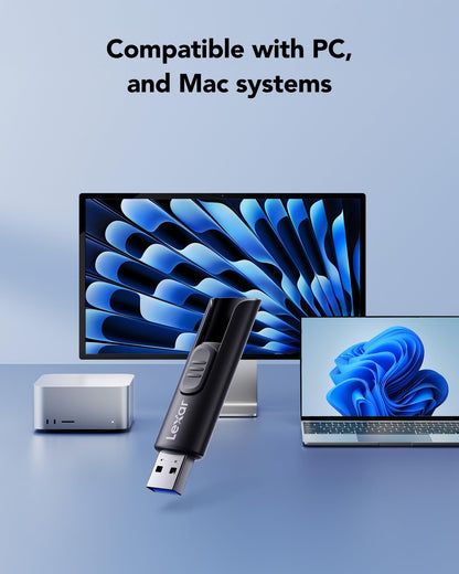Lexar 64GB flash drive — USB 3.2 Gen 1 with 100MB/s speed