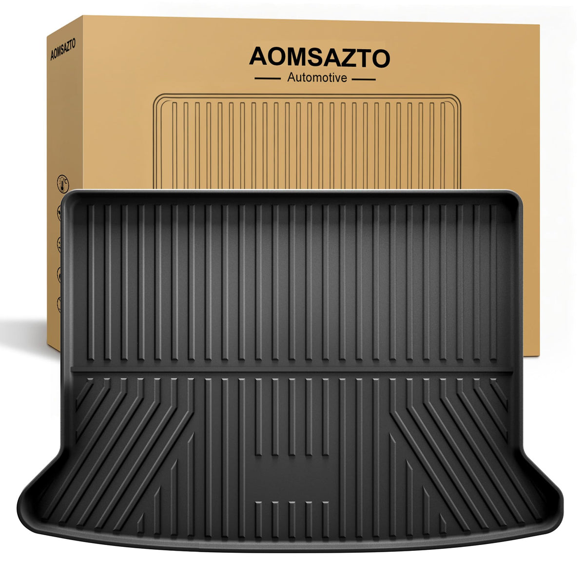 AOMSAZTO cargo liner — Custom fit all-weather trunk mat for 2019-2026 Mazda CX-30