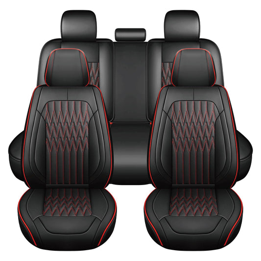 Vehicle seat cover — Waterproof faux leather with cup holder access and easy install