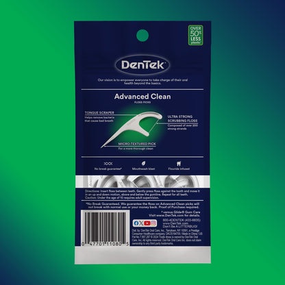 DenTek dental floss — easy to use picks with a fresh mint flavor