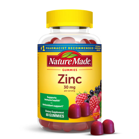 Nature Made zinc 30 mg - mineral supplement with immune support benefitsNature Made zinc 30 mg - mineral supplement with immune support benefits.