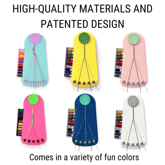 Choose Friendship, My Friendship Bracelet Maker® — Craft kit with 20 pre-cut threads for 8 bracelets