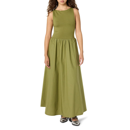 The Drop women's midi tank dress — mixed fabric designThe Drop women's midi tank dress — mixed fabric design