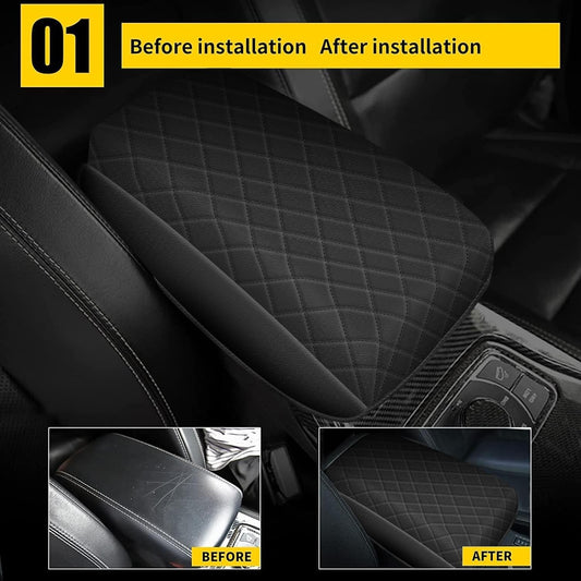 AOMSAZTO armrest covers — console pad for 2016-2021 Jeep Cherokee