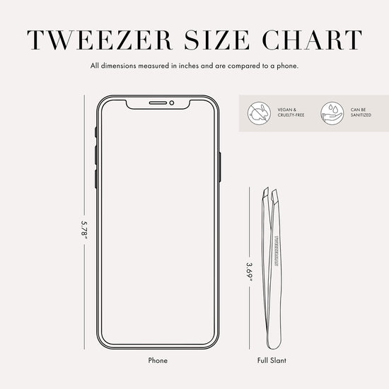 Tweezerman slant tweezer - stainless steel design