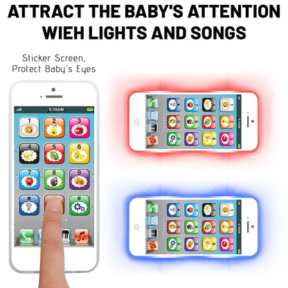 Wolmund pretend play toy — interactive cell phone with lights and sounds for toddlers