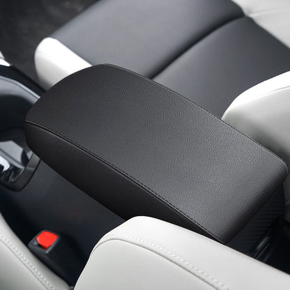 AOMSAZTO armrest covers — black console cushion for Corolla 2014-2019