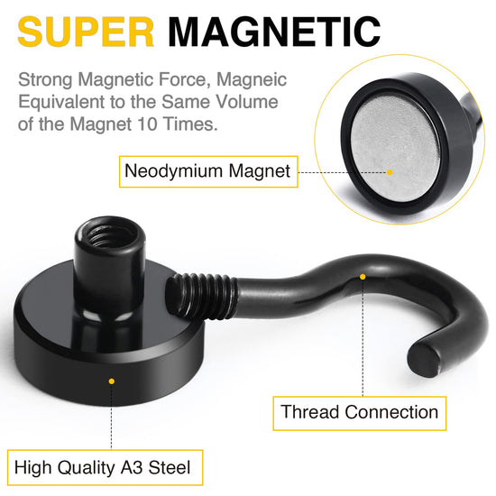 STORAGE_HOOK — DIYMAG magnetic hooks with strong magnets for home and kitchen use.