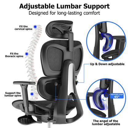 PatioMage ergonomic office chair — 3D adjustable armrest and high back design