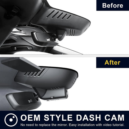 Mangoal 4K dash cam - Custom fit for Volvo XC60 2022-2026 with UHD video and GPS