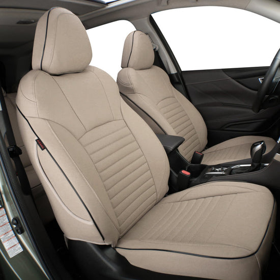 EKR Legacy seat covers - Custom fit for Subaru Legacy 2015-2019, faux leather set in beige