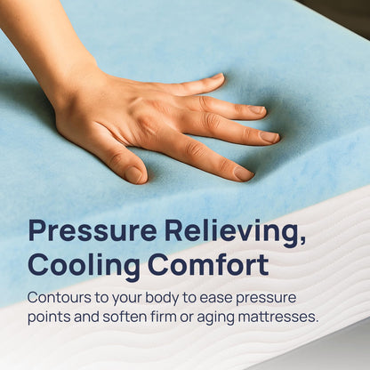 Mattress cover — Gel swirl memory foam design by Sure2Sleep