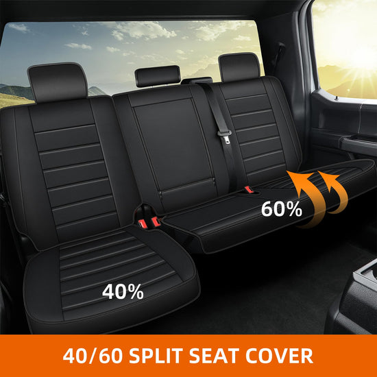 Vehicle seat cover — Custom fit leather for 2007-2026 Chevy Silverado and GMC Sierra.