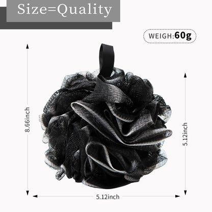 BCKENEY bathing sponge — soft mesh exfoliating loofa for men and women