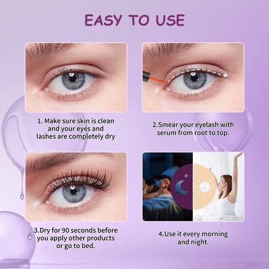 Eyelash growth serum — volumizing formula with natural ingredients, vegan and cruelty-free 5mL