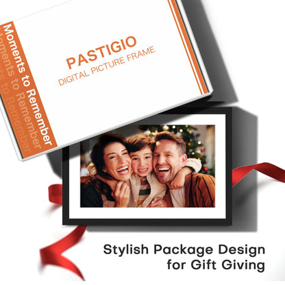 Pastigio digital picture frame — 10.1 inch 1080P touch screen with 16GB memory