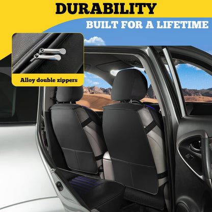 LINGVIDO vehicle seat cover — Faux Nappa leather and waterproof design for 5 seats