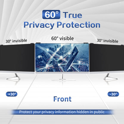 Verponity Computer Privacy Screen Filter 22 Inch, 9H Hardness Hanging Computer Screen Privacy Shield Compatible with 16:10 Widescreen Monitor, Eye Protection and Blue Light Blocks