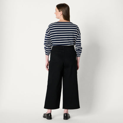 PANTS — Women's high-rise wide leg crop from Amazon Essentials