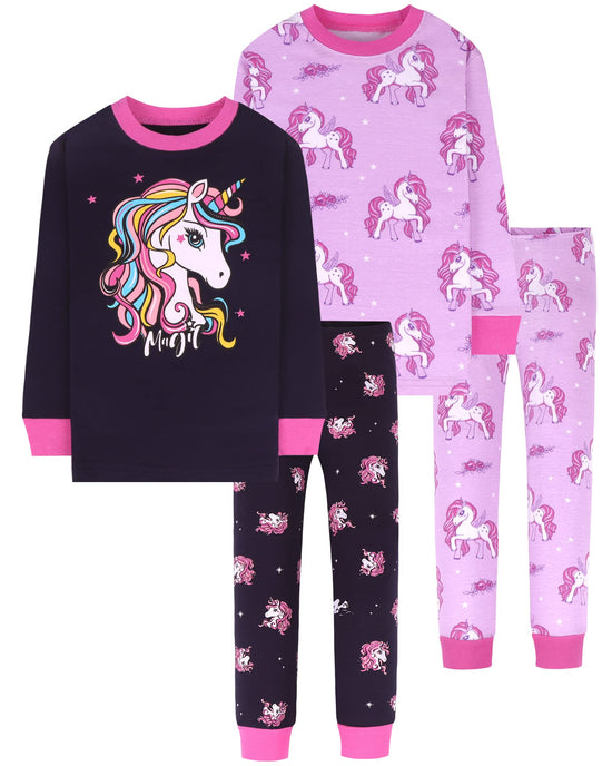 DAUGHTER QUEEN cotton pajamas set for girls, sizes 18 months to 12 years