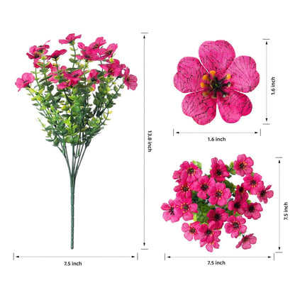 HyeFlora artificial plant — daisy and eucalyptus leaves bundle for decoration