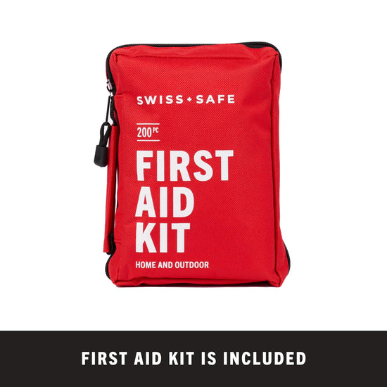 Swiss Safe first aid kit with bonus mini kit for travel and home use