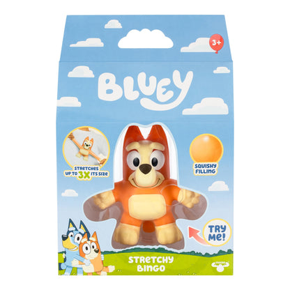 Stretchy Bluey toy figure - super stretchy design with squishy filling