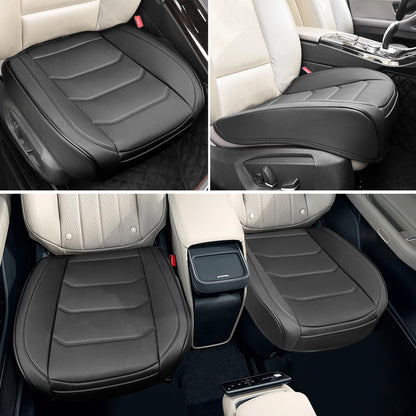BOPUOVRE vehicle seat cover — PU leather with anti-slip design and storage pocket