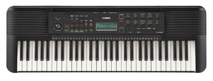 Portable keyboard with touch sensitive keys and music rest for beginners, power adapter included