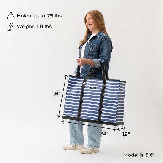 SCOUT tote bag — durable and water-resistant zip tote for travel and storage