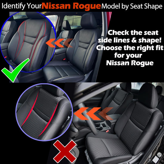 HKZ vehicle seat covers — Custom fit for Nissan Rogue 2021-2026 (non-hybrid & sport)