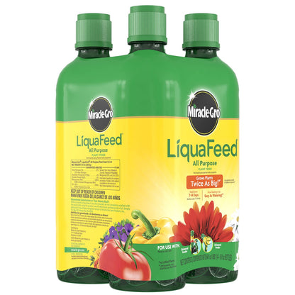 Miracle-GRO fertilizer — liquaFeed all purpose formula