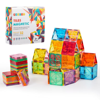 Toy building blocks — OugerToy magnetic tiles