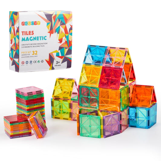 Toy building blocks — OugerToy magnetic tiles