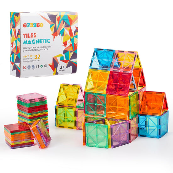 Toy building blocks — OugerToy magnetic tiles