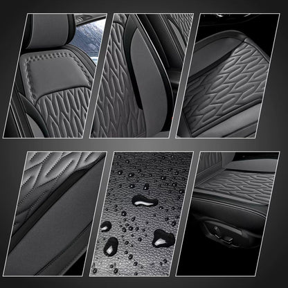 Vehicle seat cover — Custom fit waterproof leather for Mitsubishi Outlander 2007-2026