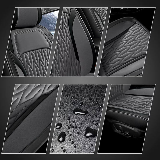 Vehicle seat cover — Custom fit waterproof leather for Mitsubishi Outlander 2007-2026
