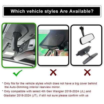 Mangoal 4K dash cam — Custom fit for Jeep Gladiator and Wrangler models 2018-2024