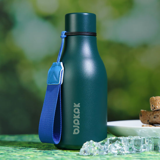 BJPKPK thermos — 18oz stainless steel insulated water bottle with strap