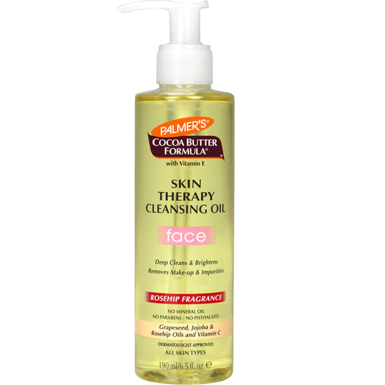 Palmer's cocoa butter cleansing oil — gentle makeup remover with rosehip fragrance 6.5 oz