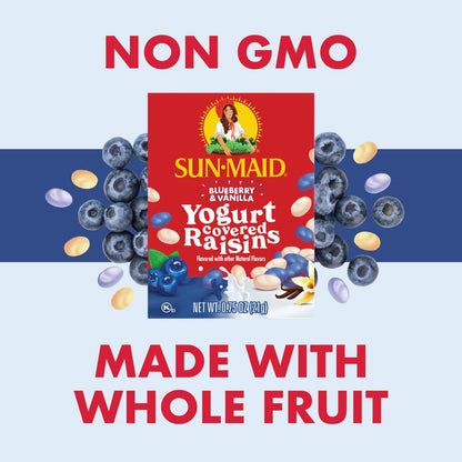 Sun-Maid fruit snacks — yogurt covered raisins