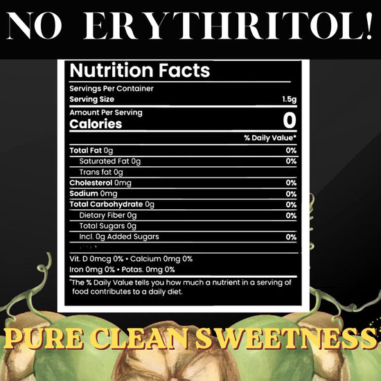 SubSugar liquid monk fruit sweetener with pump dispenser - zero calorie sugar substitute 8 fl oz