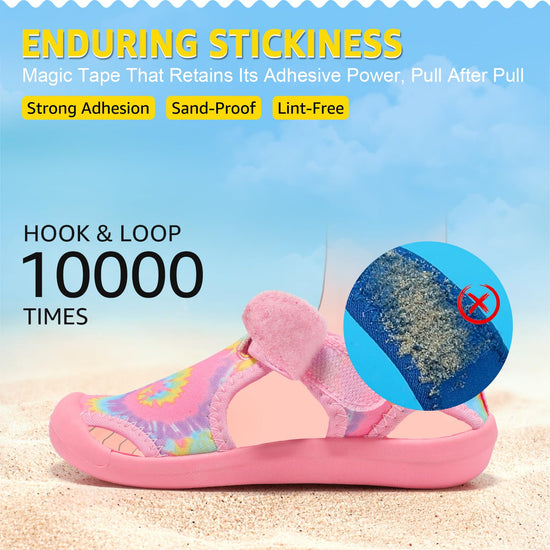 STQ water shoes - Quick-dry slip on beach swim sandals for kids