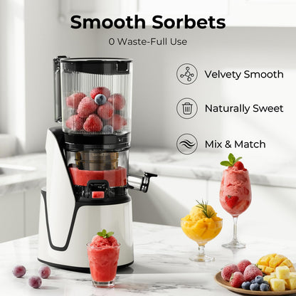 EanOruus juicer — 3-in-1 cold press with large capacity and extra large chute