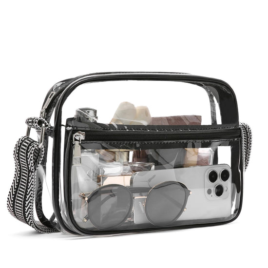 BOSTANTEN clear bag - stadium approved crossbody handbag for events and concerts