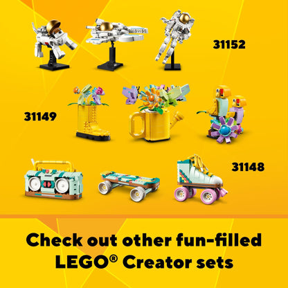 LEGO Creator retro camera toy with video camera and TV set transformation