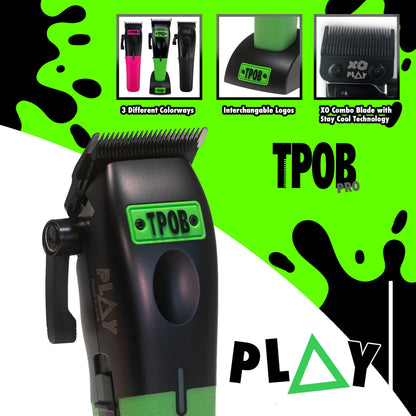 TPOB hair trimmer with 7500 RPM and rubber grips