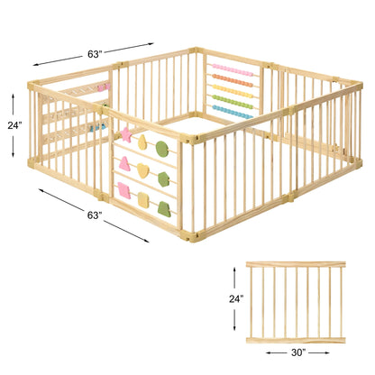 ZETY playard — foldable design with door panel and built-in toys, CPC certified and SGS tested