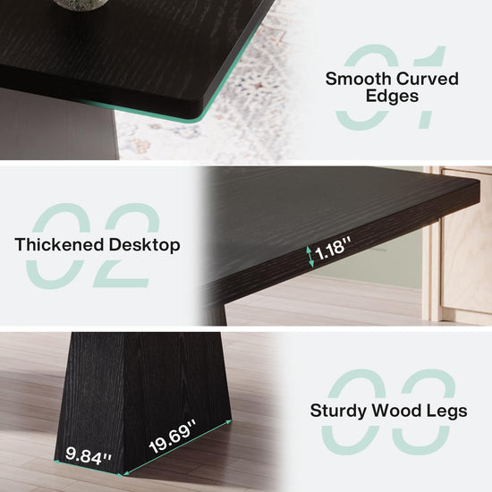Tribesigns 63-inch desk with executive design and ample workspace.